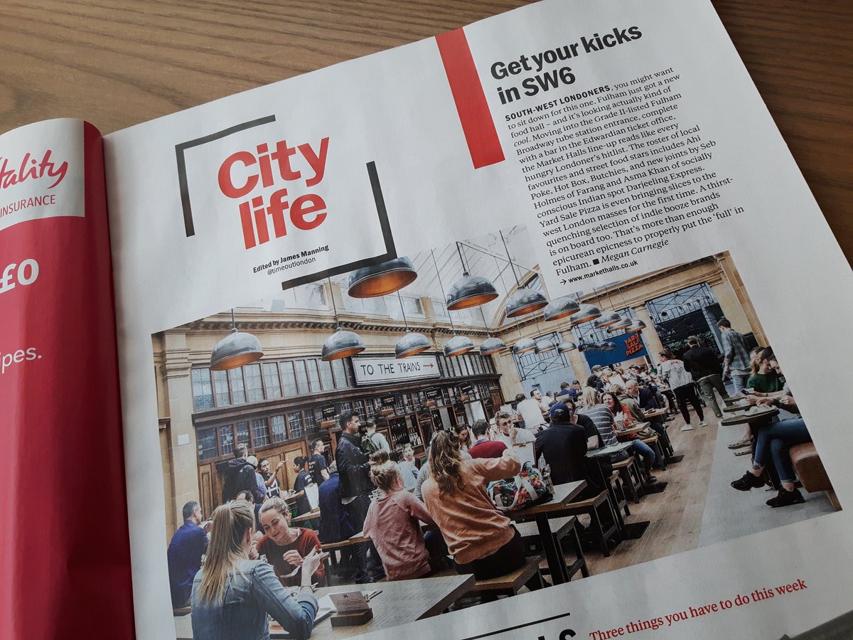 TaniaLove_FBs's tweet photo. Read all about how the epicurean epicness team @MarketHalls put the full in #Fulham in this week's @TimeOutLondon! 💪💪💪👍❤👇 https://t.co/Lte72iVwCZ