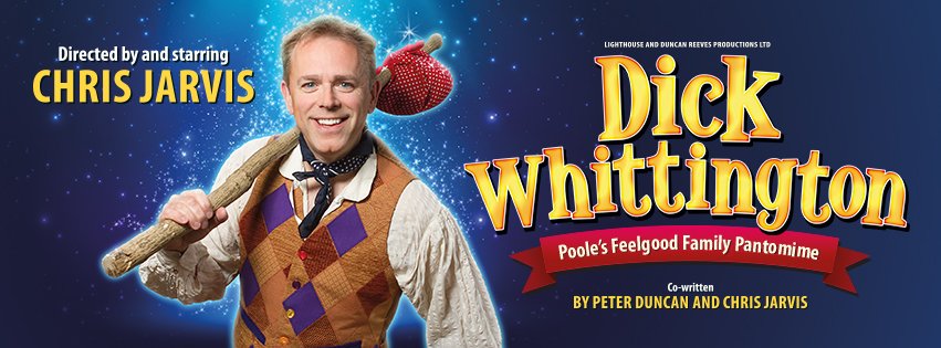 LighthousePoole's tweet photo. IMPORTANT ANNOUNCEMENT: We’re so excited to reveal that the star of Lighthouse Poole's Panto this year is the fantastic @realchrisjarvis!

Tickets on sale now: https://t.co/Ueh59aPiTJ 

#Lighthousepoole #panto #pantomime #dickwhittington #feelgood @DuncanReevesLtd https://t.co/i4PHjWd0wP