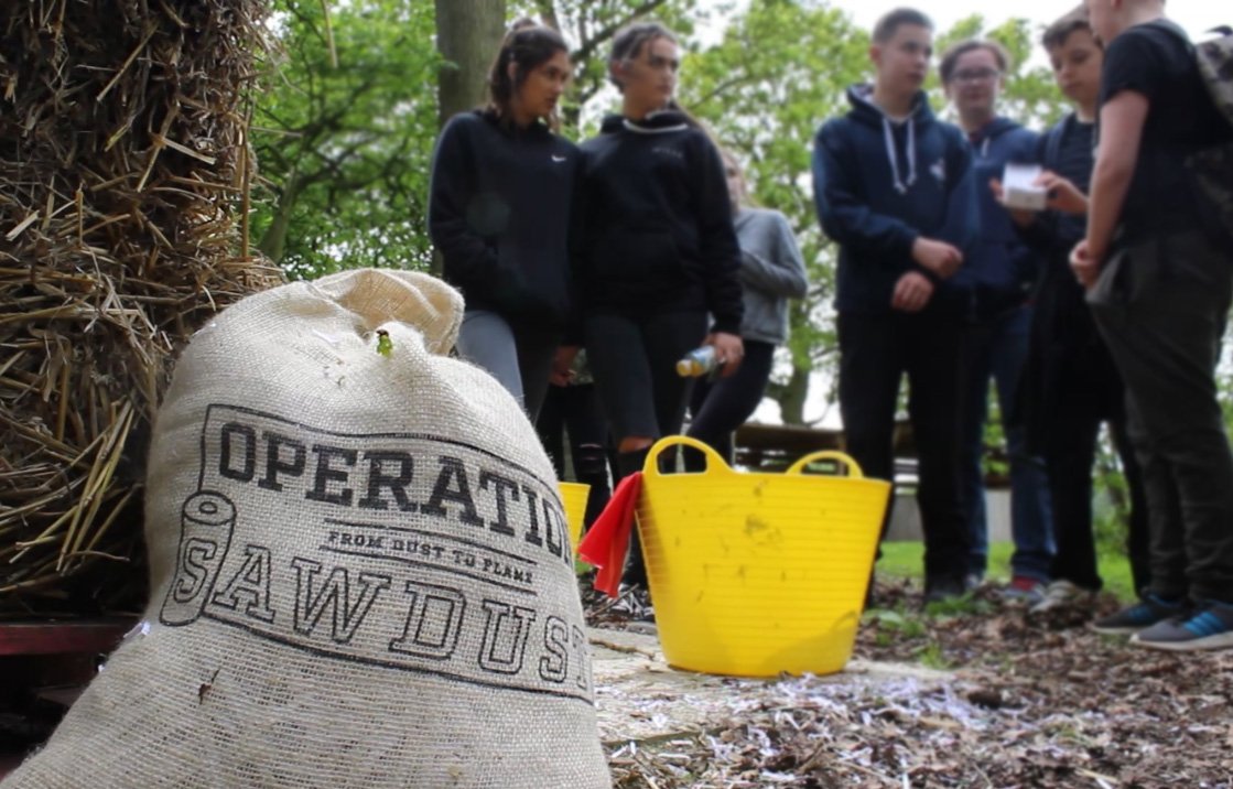 OpSawdust's tweet photo. A big thank you to #TheEnvironmentNow for funding our Inspirational Event at @hillholtwood on Friday. Local schools came and learnt about our #cradletocradle product cycle and living sustainably @natyouthagency @OBrightFuture @GoThinkBig #operationsawdust https://t.co/9nFsRcVelD