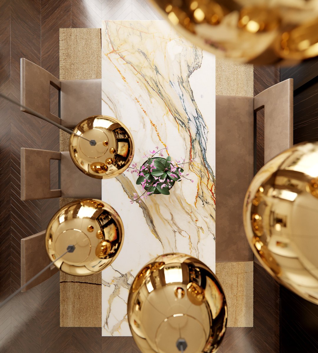 drowartteam's tweet image. The client - designer - offered interiors maintained in a very modern but at the same time classic and comfortable style. Marbles, bronze and gold have become the main theme of this project. 🏆✨
#visualization #3d #drowart #render #architecture #cgi #interior #luxury #gold