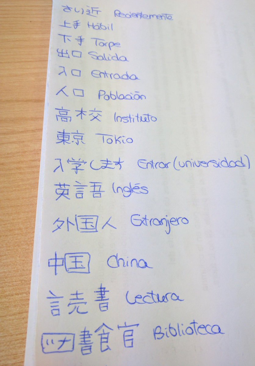 Lara_Leyendo's tweet photo. Estudiando #kanji para el #NOKEN4 Menos mal que no entra caligrafía... 🇯🇵 https://t.co/Rwrf9YRoXm