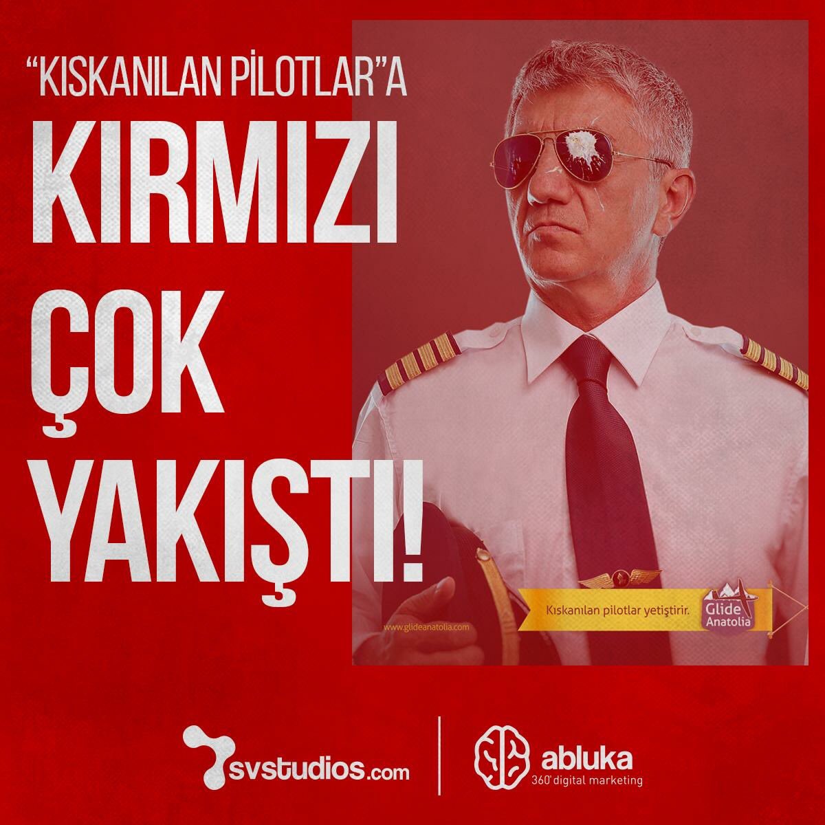 15. Kırmızı Ödülleri’nden, Glide Anatolia’ya hazırladığımız Kıskanılan Pilotlar işimizle “Kırmızı Bölge En İyi Eğitim, Kültür, Sanat ve Eğlence Reklamı” kategorisinde ödülle ayrıldık.🎉 <a href="/SVStudioscom/">SVStudios</a> <a href="/kirmiziodulleri/">Kırmızı Ödülleri</a> 
#AblukaDijital #DeğişiminRengiKırmızı #Kırmızı15