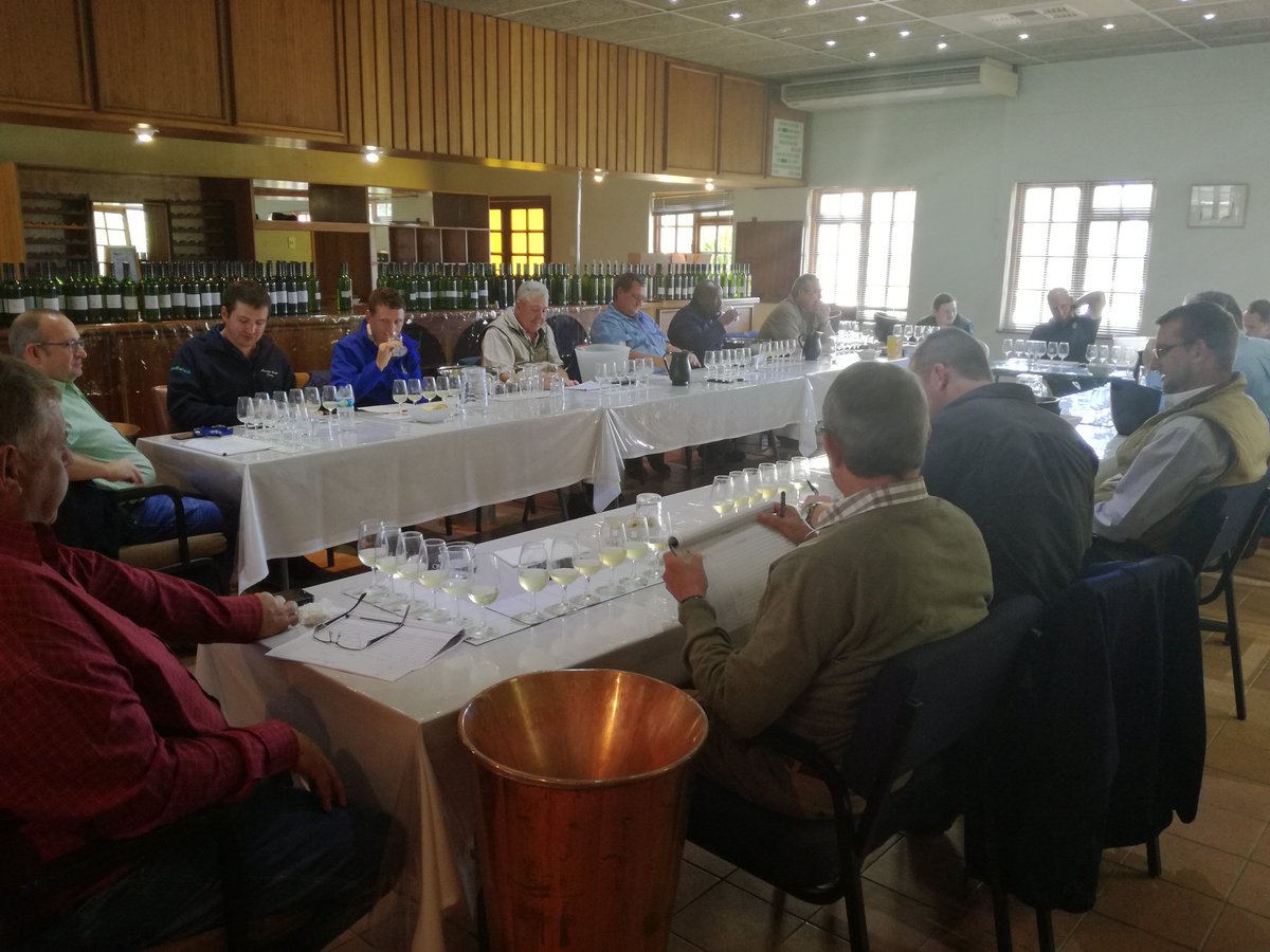 OrangeRiverWine's tweet photo. Index tasting for 2018 wines #winemakers #winefordays #newvintage #letsmakewine #flightsgalore https://t.co/DWWXx9H4p4