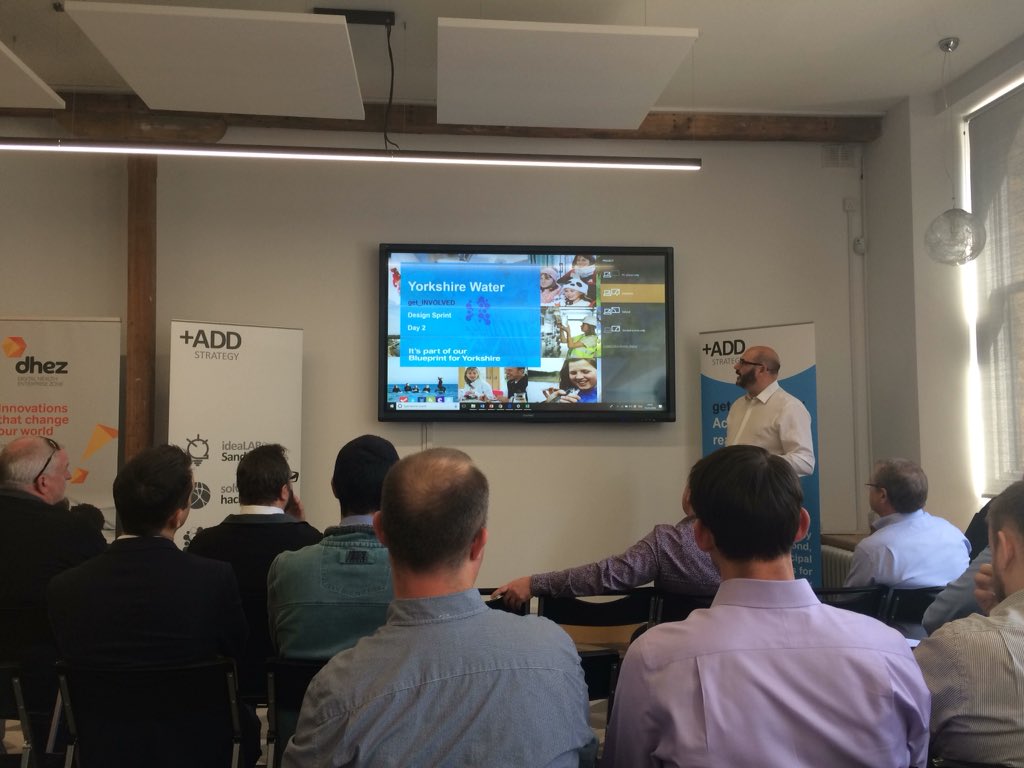 IanJSmall's tweet photo. Day2 of the @YorkshireWater Sensors #DesignSprint kicking of the #ideation and #teambuilding stage https://t.co/QUXzWKkPRS