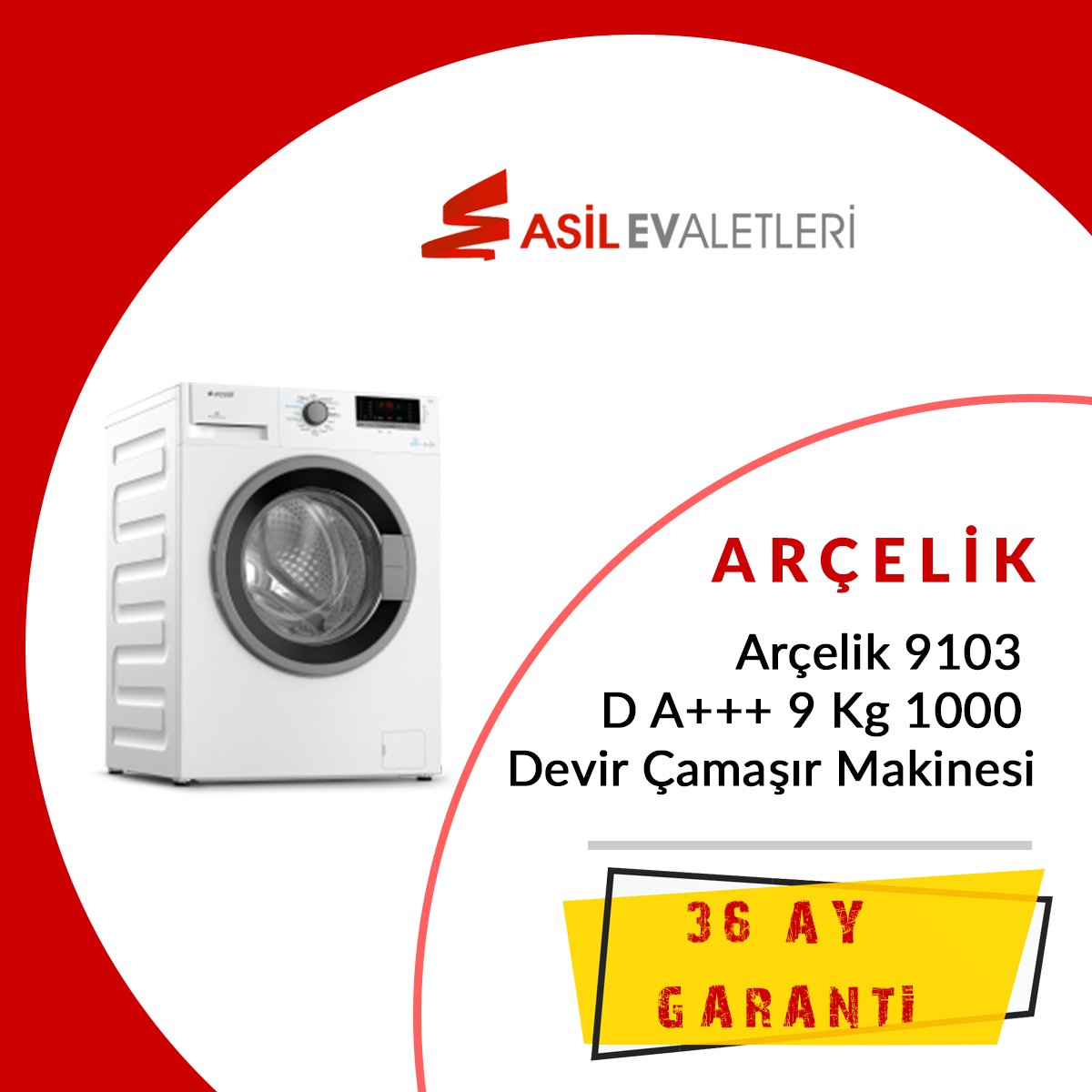 Arcelik 9103 Yp A 1000 Devir Camasir Makinesi Fiyatlari Ozellikleri Ve Yorumlari En Ucuzu Akakce
