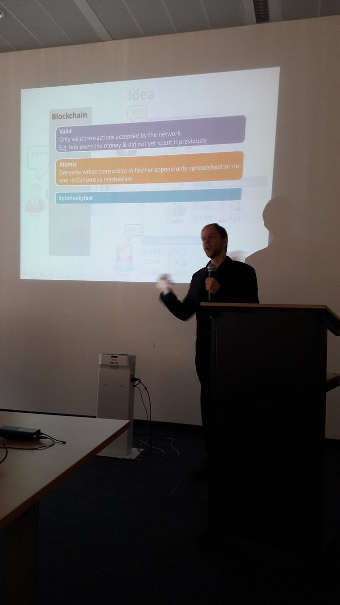 ChristineCopers's tweet photo. @KristofVerslype explaining what's under the hood of a #blockchain transaction. He must've explained this a trillion times :-) #4instance https://t.co/TeJ5YQ1FMq