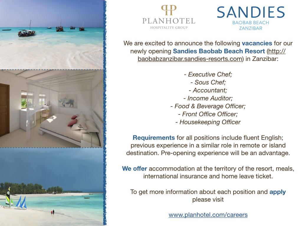 Planhotel's tweet photo. Planhotel Hospitality Group is proud to announce a new opening resort in Zanzibar: Sandies Baobab Zanzibar ! Discover the new vacancies and join the Planhotel World ! #planhotel #zanzibar #sandiesbaobab https://t.co/nLpSi5qxE8