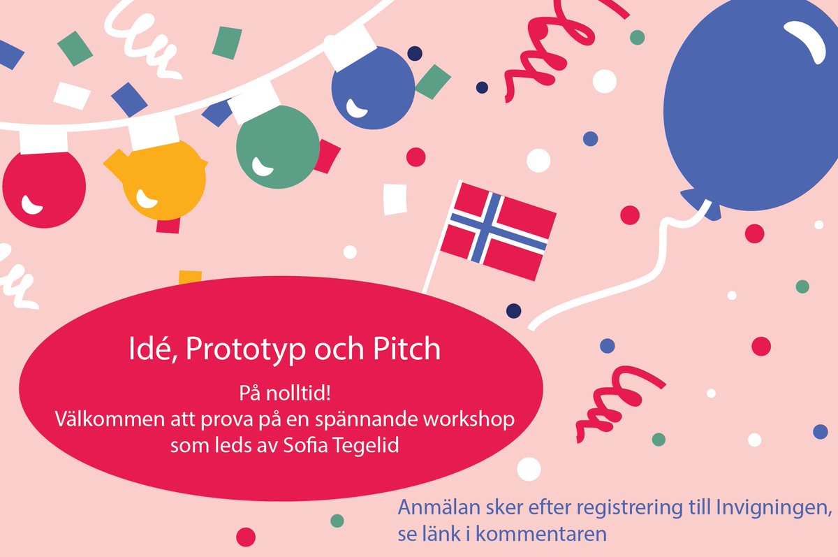 UsifyAB's tweet photo. Vår invigning den 17 maj smygstartar med denna spännande workshop! Under en timme får deltagarna utveckla en ide till prototyp &amp; pitch! Våga testa tidigt &amp; spara både tid &amp; pengar, häng med på denna kostnadsfria workshop hos oss. Anmäl dig till eventet på https://t.co/3jzmOQmYaQ https://t.co/MHVFv9gLEO