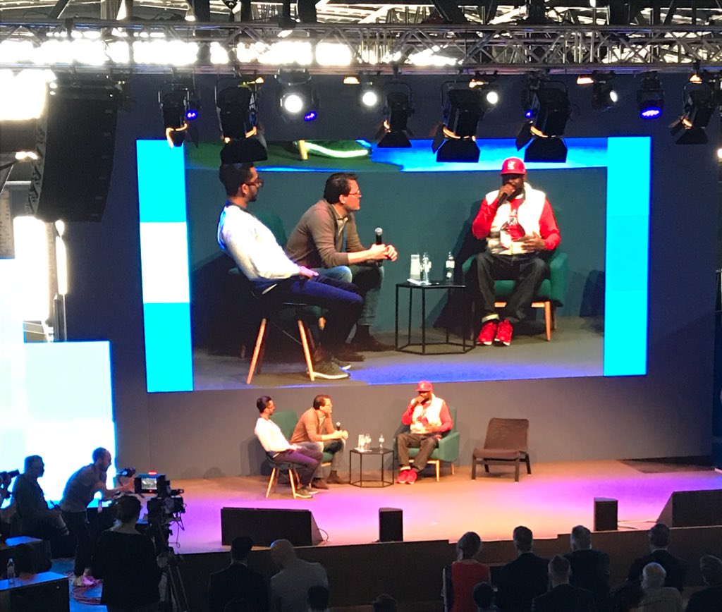 Bayer's tweet image. #CubeTechFair 2018: When a Prince and a rapper talk crypto #TeamBayer