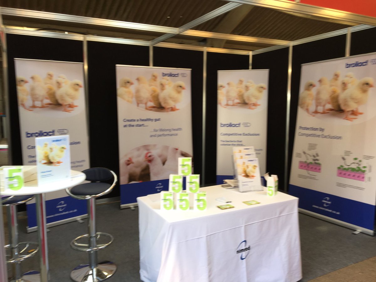 nimrodvet's tweet photo. #Broilact stand set up and ready to go.   Help to reduce use of #antibiotics #competitive exclusion https://t.co/u7mO4ufVhX