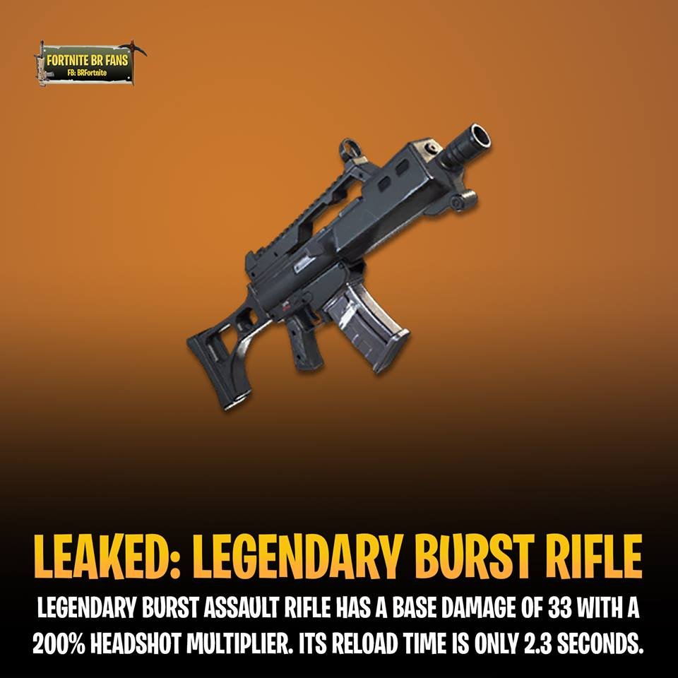 Legendary Burst Assault Rifle Fortnite - Fortnite Tracker Not Blocked