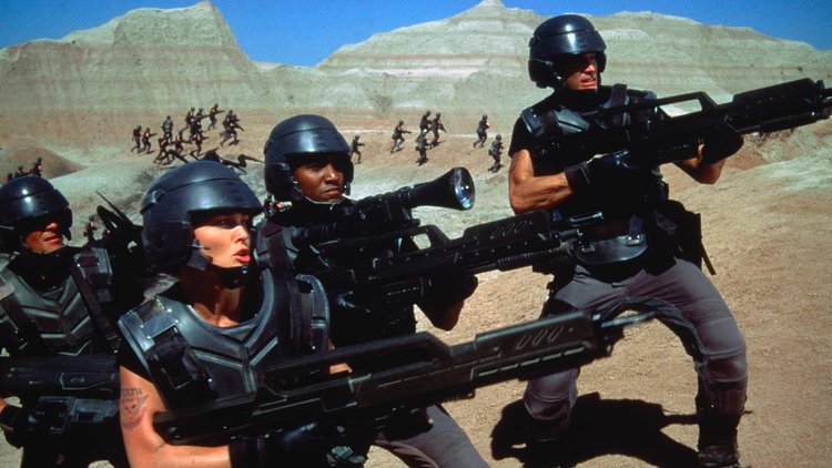 DeCinema_'s tweet image. Woensdag om 20u STARSHIP TROOPERS met inleiding van kunstenaar Mike Bouchet! #OFFSTREAM #PAULVERHOEVEN #CASPERVANDIEN #DINAMEYER #UTOPIE ow.ly/1f1l30jZ8Ot
