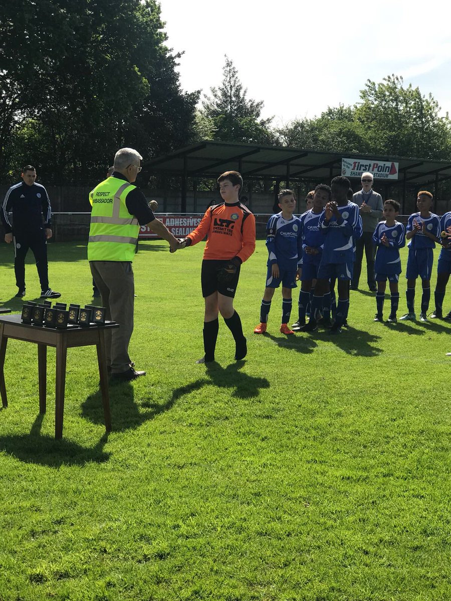 BD_JFC's tweet photo. Our goalie Jon receiving his man of the match trophy after the final, as voted for by the opposition. Think he’d had rather have recieved a winners medal by the look on his face. https://t.co/mMs6AhD2ql