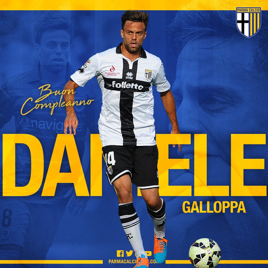 1913parmacalcio's tweet image. #CompleanniCrociati
Tanti auguri a Daniele #Galloppa, che oggi compie 33 anni 🎂💛💙
#StoriaCrociata #ForzaParma