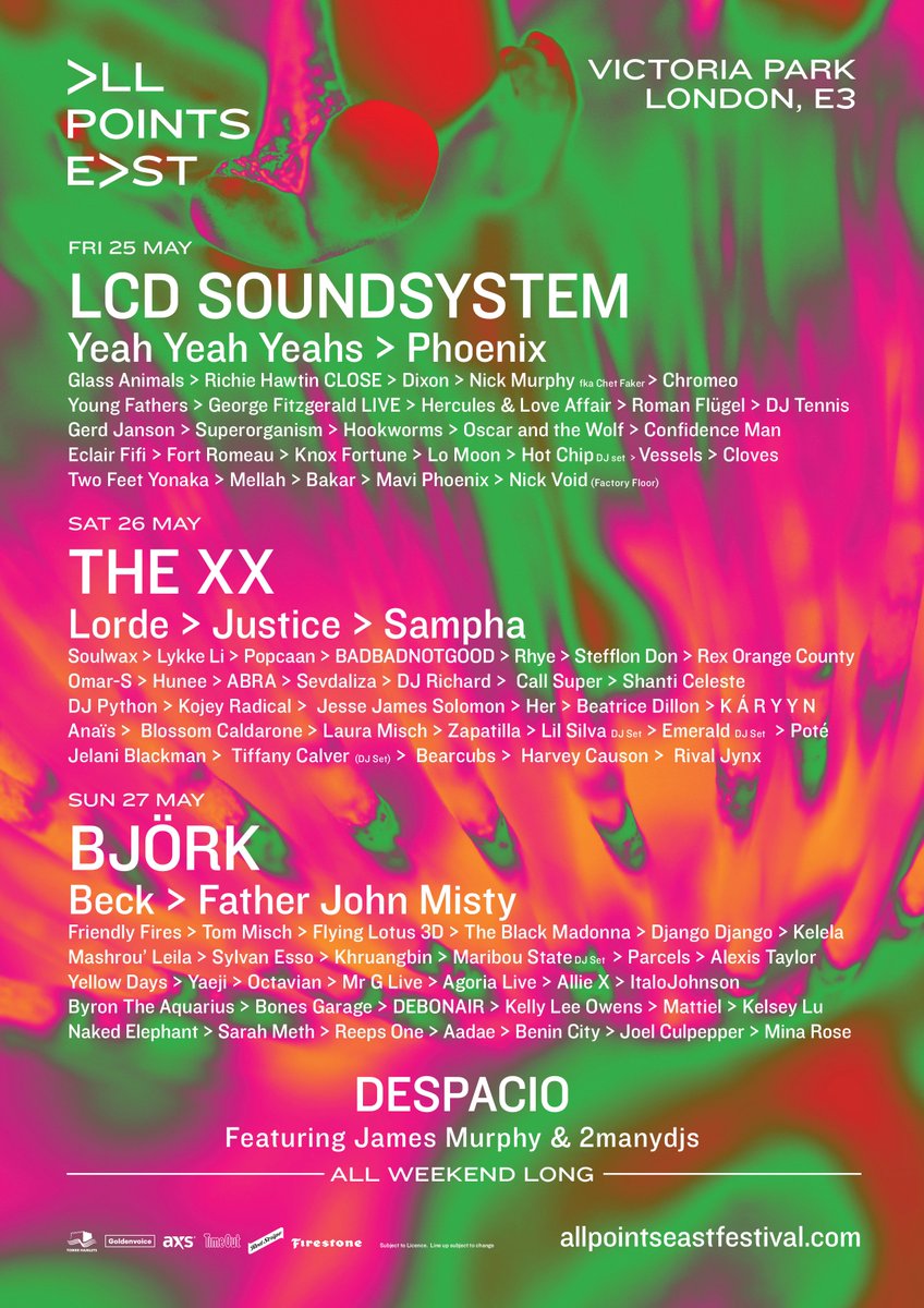More acts just added to our festival line-up!
10 days to go ❯ po.st/allpointseast2…
