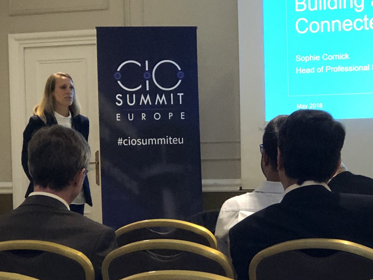 mattBluebird27's tweet photo. @boomi Sophie Cornick, Head of Professional Services EMEA sharing how Building the Connected Business is the future, @CDMmedia #cioeu https://t.co/TcA1bYl4xa