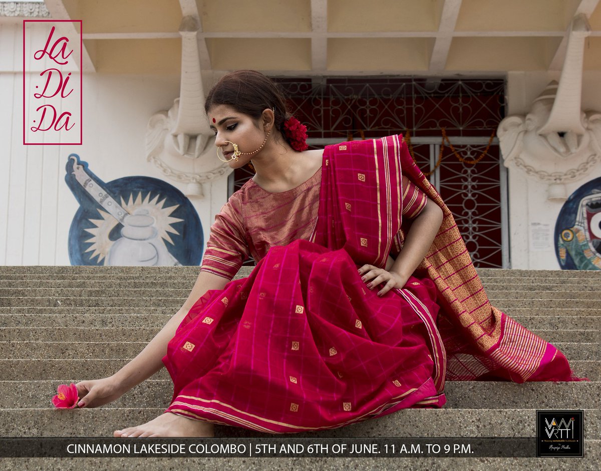 LaDiDaCmb's tweet photo. Meet our designer Vani Vrtti at LaDiDA Colombo 2018!

5th &amp; 6th of June
Cinnamon Lakeside Colombo

Check out here - https://t.co/7H58Ys5oXT
Entry fee : 200LKR

#colombo #SL #Ceylon #highfashion #designerenclave #indowestern #fashion #indiandesigner https://t.co/tVpydV8ERI