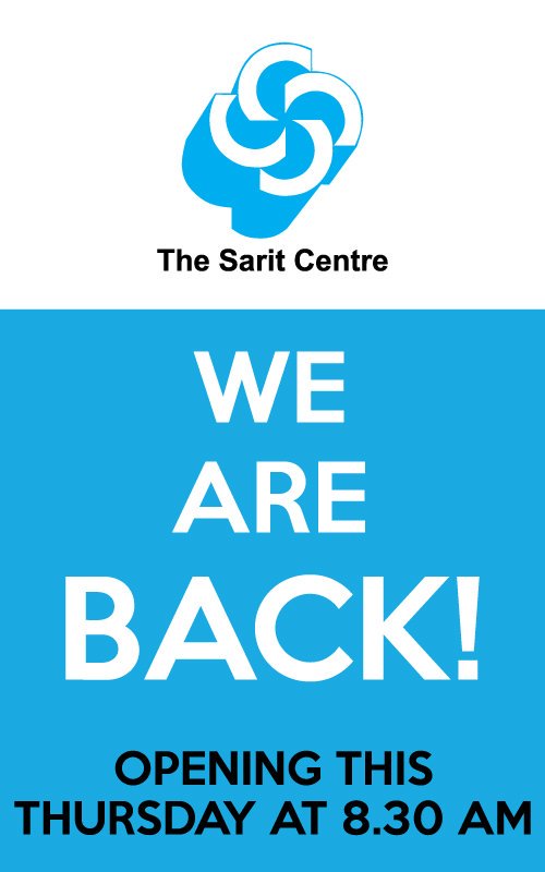 SaritYourCity's tweet image. We are back! The Sarit Centre opens this Thursday at 8.30 am!