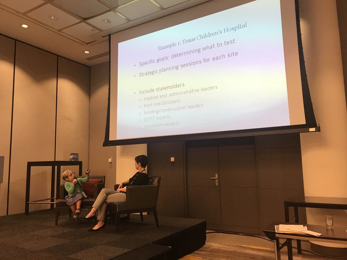 JenArnoldMD's tweet photo. Retweeted Lennox Huang (@LennoxHuang):
Jen Arnold discussing experience from @TexasChildrens in post-construction testing of new space with #simulation #IPSSW2018 @IPSSorg @JenArnoldMD https://t.co/jXn5SGQlUZ