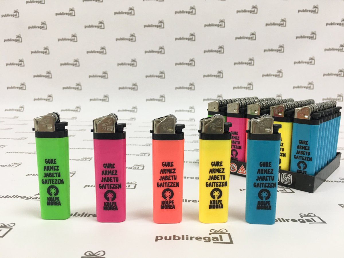 Publiregal's tweet photo. Los mecheros personalizados nunca fallan. Se han convertido en todo un clásico en el sector de artículos publicitarios y es que, no es para menos 🔥🔥 #FelizMartes https://t.co/HFS2GcHggD