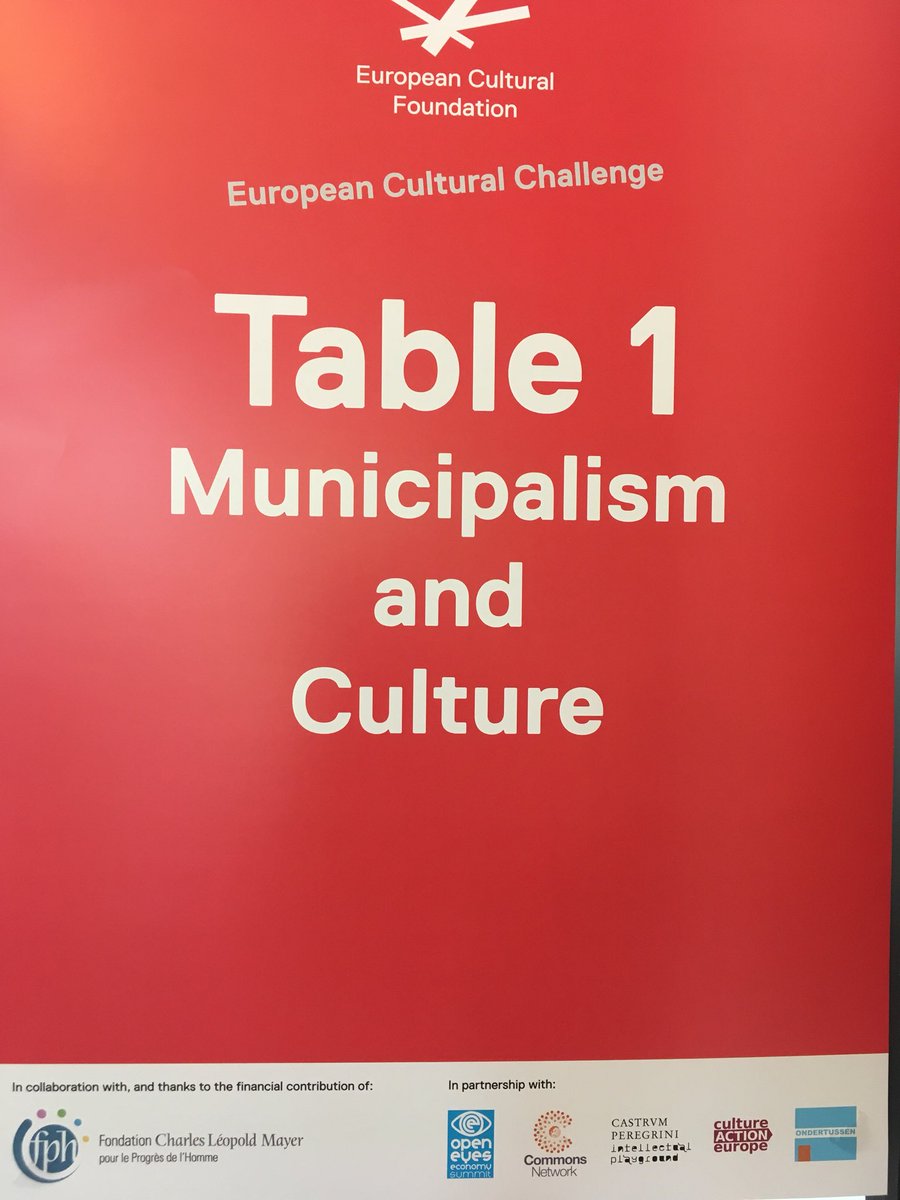 ElisabethDau1's tweet photo. #ECFchallenge @IRGouvernance is so exciting to be part of this first ECF challenge to work on municipalism and culture issues for our democracies : let’s imagine another way to live together from citizen emancipation to political power in common https://t.co/7K9kBvagov