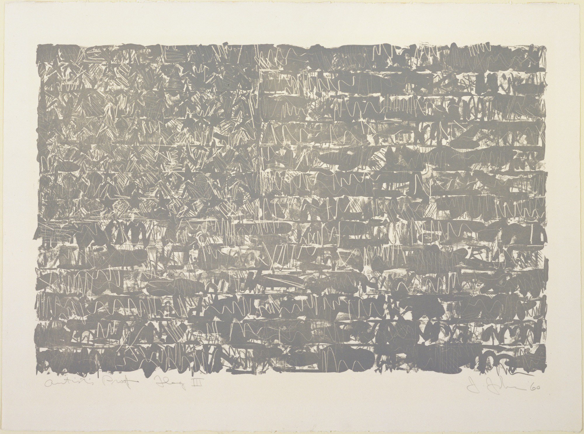 Happy Birthday Jasper Johns Flag III, 1960 collection 