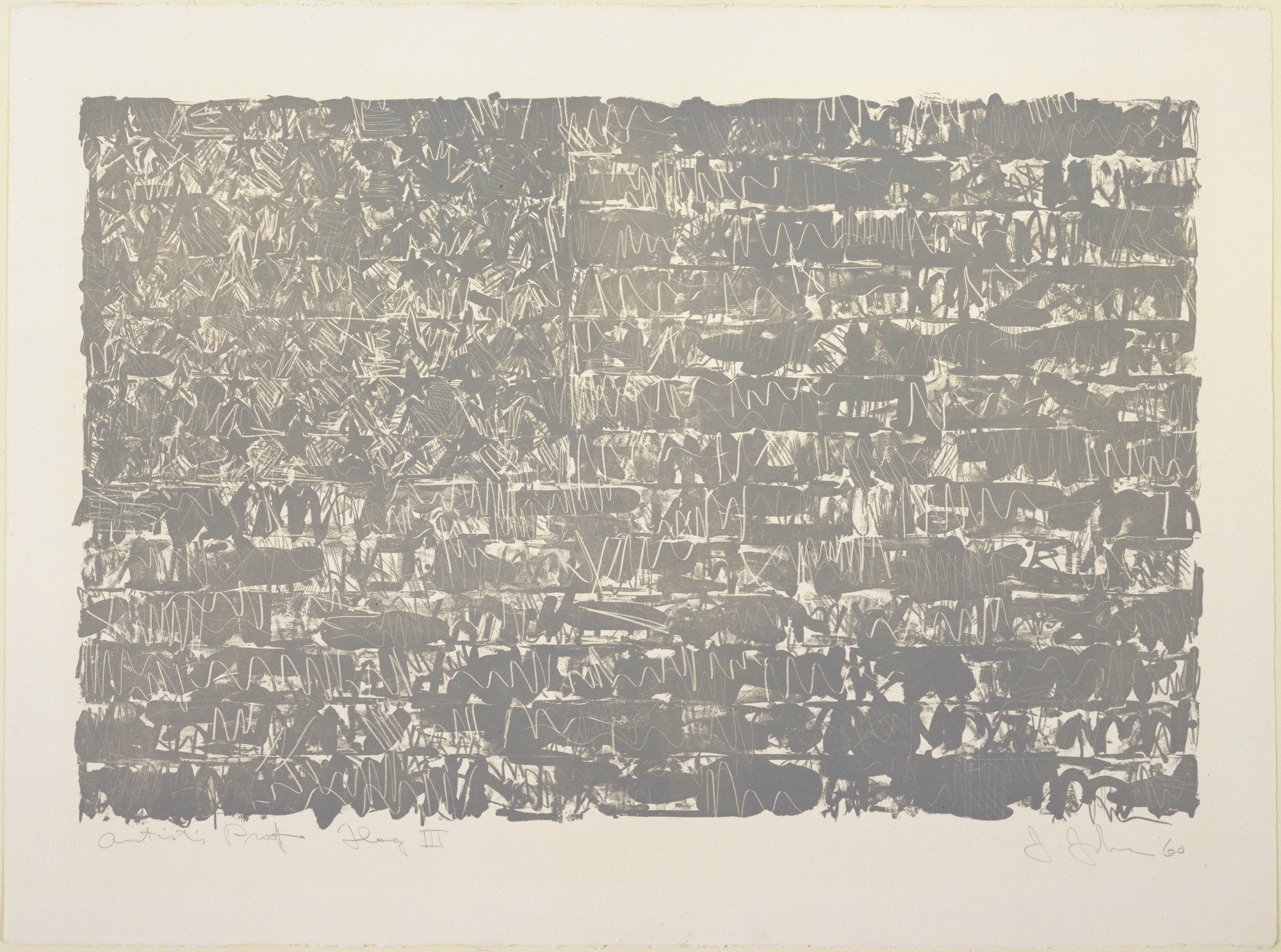 Happy Birthday Jasper Johns Flag III, 1960 collection 