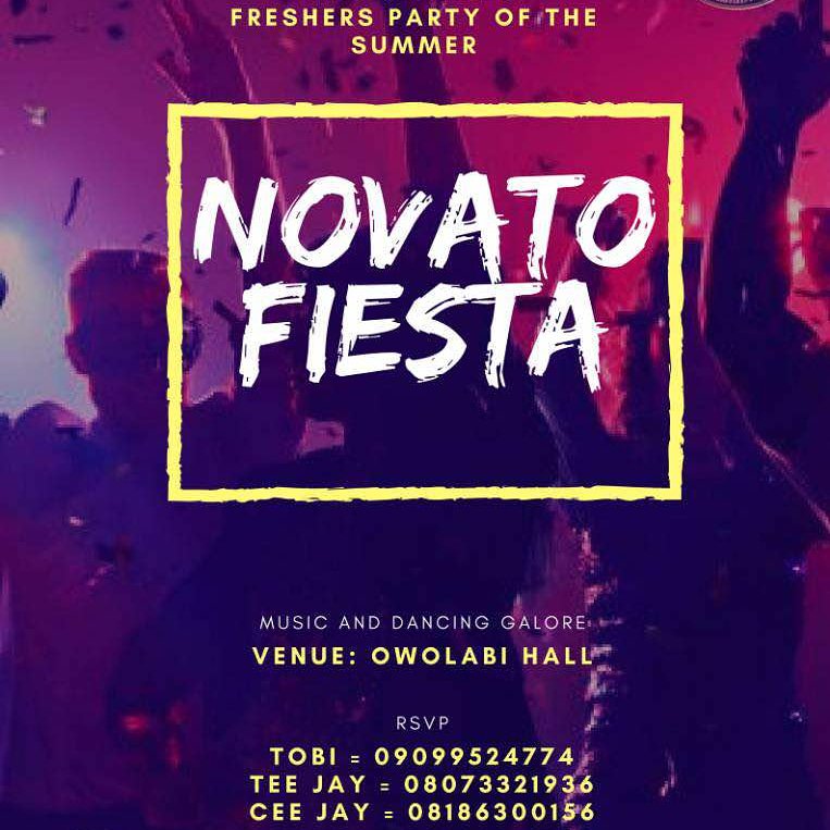Samssa_abuad's tweet photo. 🚨🚨🚨
ABUAD ARE YOU READY! 
FOR THE ULTIMATE FRESHERS PARTY
NOVATO FIESTA’18
POWERED BY @Abuadsrc
#anticipate
#SSC https://t.co/0BKoMwJWG7