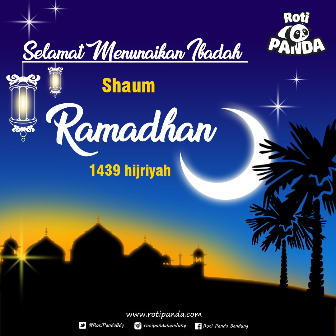 RotiPandaBdg's tweet photo. Marhaban Ya Ramadhan, selamat menunaikan ibadah Shaum Ramadhan 1439 hijriyah. Sucikan diri sucikan hati di bulan yang suci😇 
#marhabanyanramadhan #bulansuci #bulanberkah #kemilauramadhan #ramadhanceria #cemilanberbuka #rotipandabandung #roti #panda #bandung #rotienak #rotinikmat https://t.co/uL2JWp9aDX