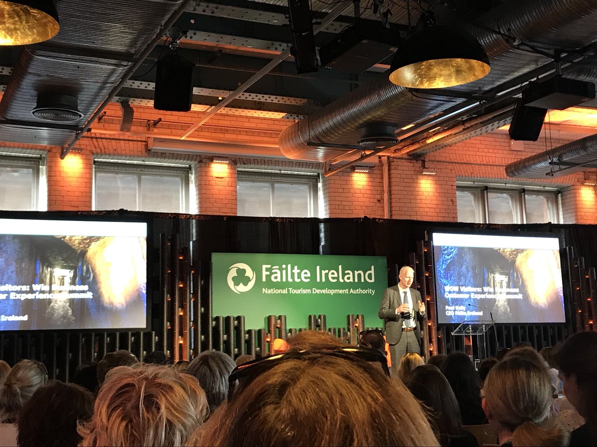 stpatdaydublin's tweet photo. Think about diversity and distribution channels. Advice from Paul Kelly CEO @Failte_Ireland at #WOWsummit2018 @homeofguinness https://t.co/5jOXJdsfmo