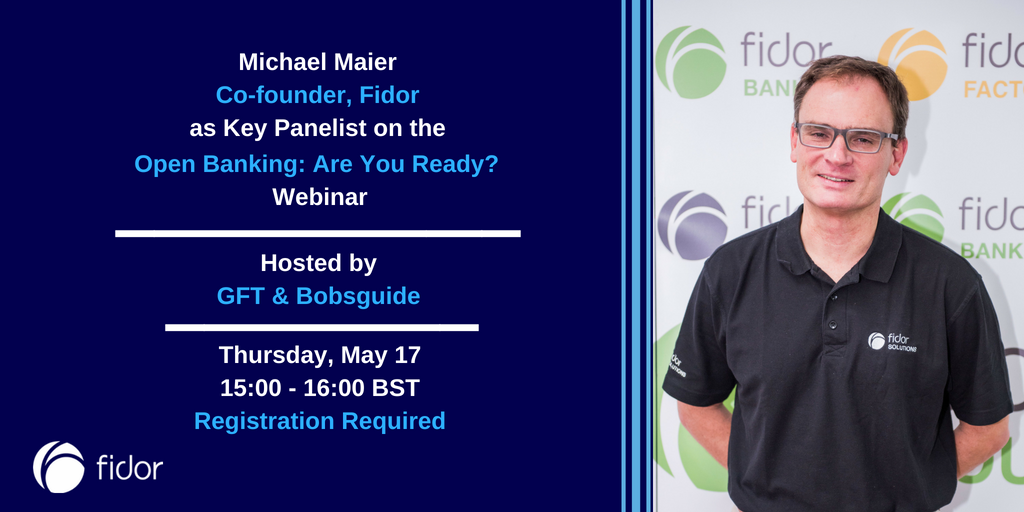 FidorSolutions's tweet image. Fidor Co-founder, Michael Maier, will be a Key Panelist on the insightful Open Banking #webinar hosted by #GFT and #Bobsguide. 
Register here to learn about the #fintech #revolution #LIVE: fal.cn/yEW5 #digitalbanking #finance @gft_de @gft_es @gft_br @Bobsguidedotcom