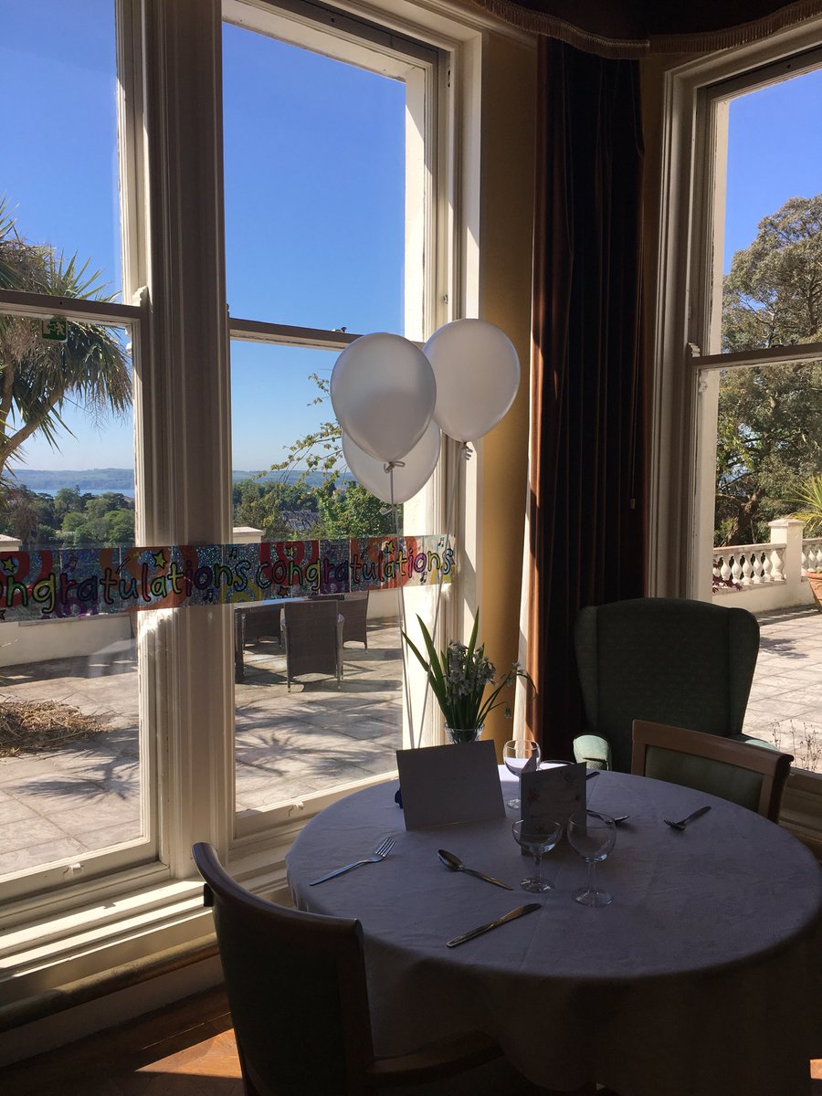 WarberriesNH's tweet photo. Top table all set for a very special lunch - one of our residents and her husband celebrating 64 years of marriage! ❤️🥂 https://t.co/0F3vhfOG5c
