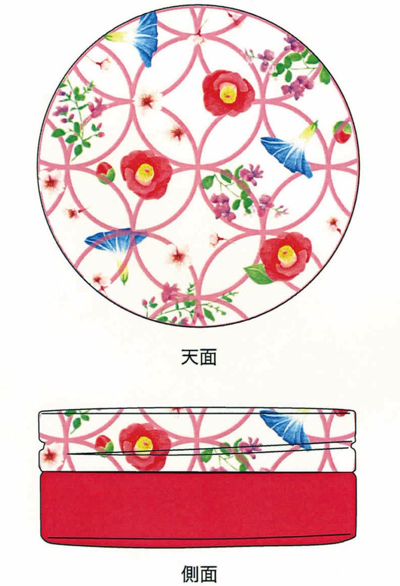 scdc2018's tweet photo. ＜作品タイトル＞
七十二候
＜コンセプト＞
私が思う日本の「伝統文化」とは、和柄と四季です。この七宝模様と呼ばれる和柄で平和・ご縁・円満という願いが込められた縁起のいい柄です。また、日本の四季折々に咲く花を描くことで #scdc2018 #scdc2018応募作品 https://t.co/s58LQoJZqI