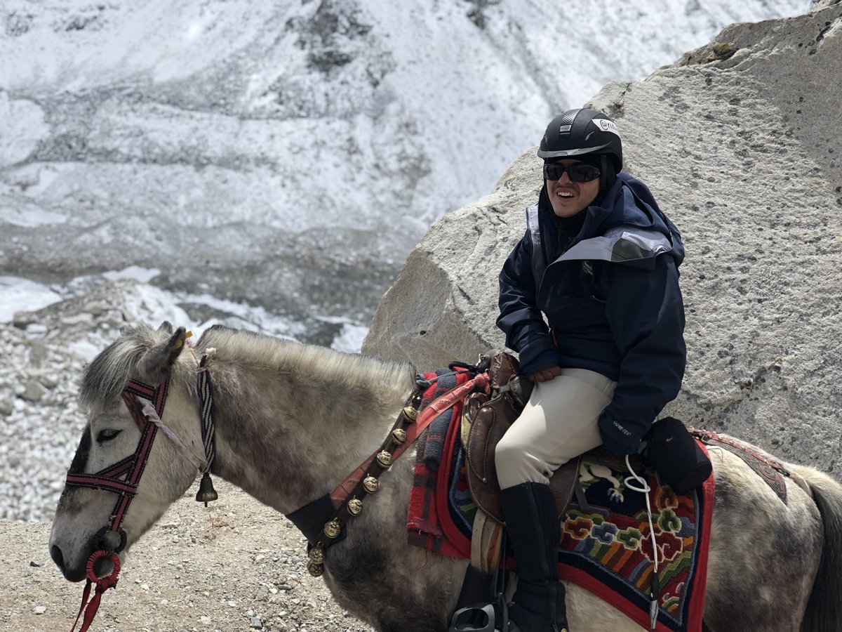 ridingeverest's tweet photo. I’ll be talking to @BBCSimonMcCoy this afternoon at 3:30 with @candyowlgirl about how our world first trek to Everest Base Camp raised over £60k for @RDAnational!! 

Tune in to hear about what it feels like to be the first person with Cerebral Palsy to trek to EBC on horseback! https://t.co/jMXBYeYMKK