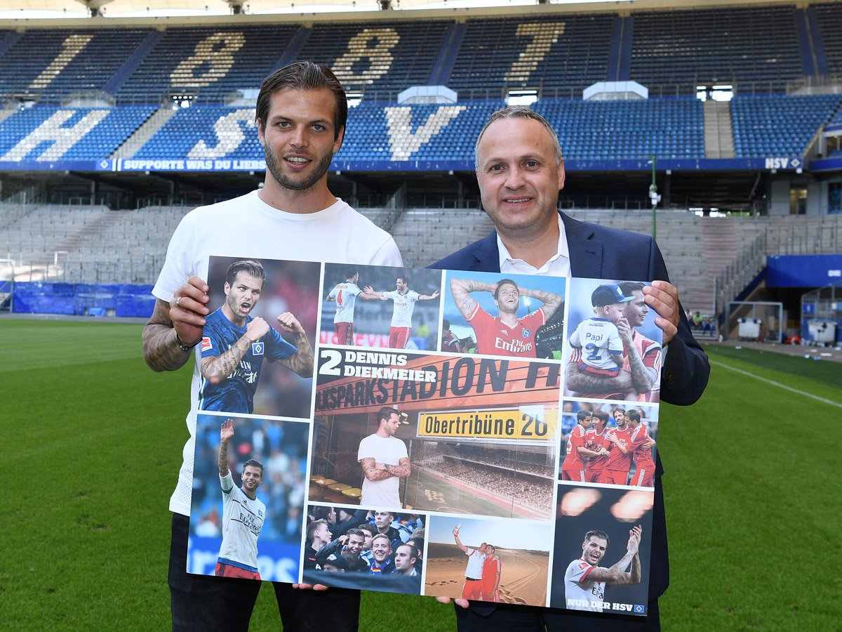 HSV's tweet image. Nach acht Jahren ist es Zeit für ein neues Kapitel. Dennis Diekmeier verlässt uns zum Saisonende. 
Dieki, wir danken dir für eine emotionale Zeit und wünschen dir für deine Zukunft alles Gute! In Hamburg sagt man: Tschüs! Das heißt Auf Wiedersehen. 
#nurderHSV