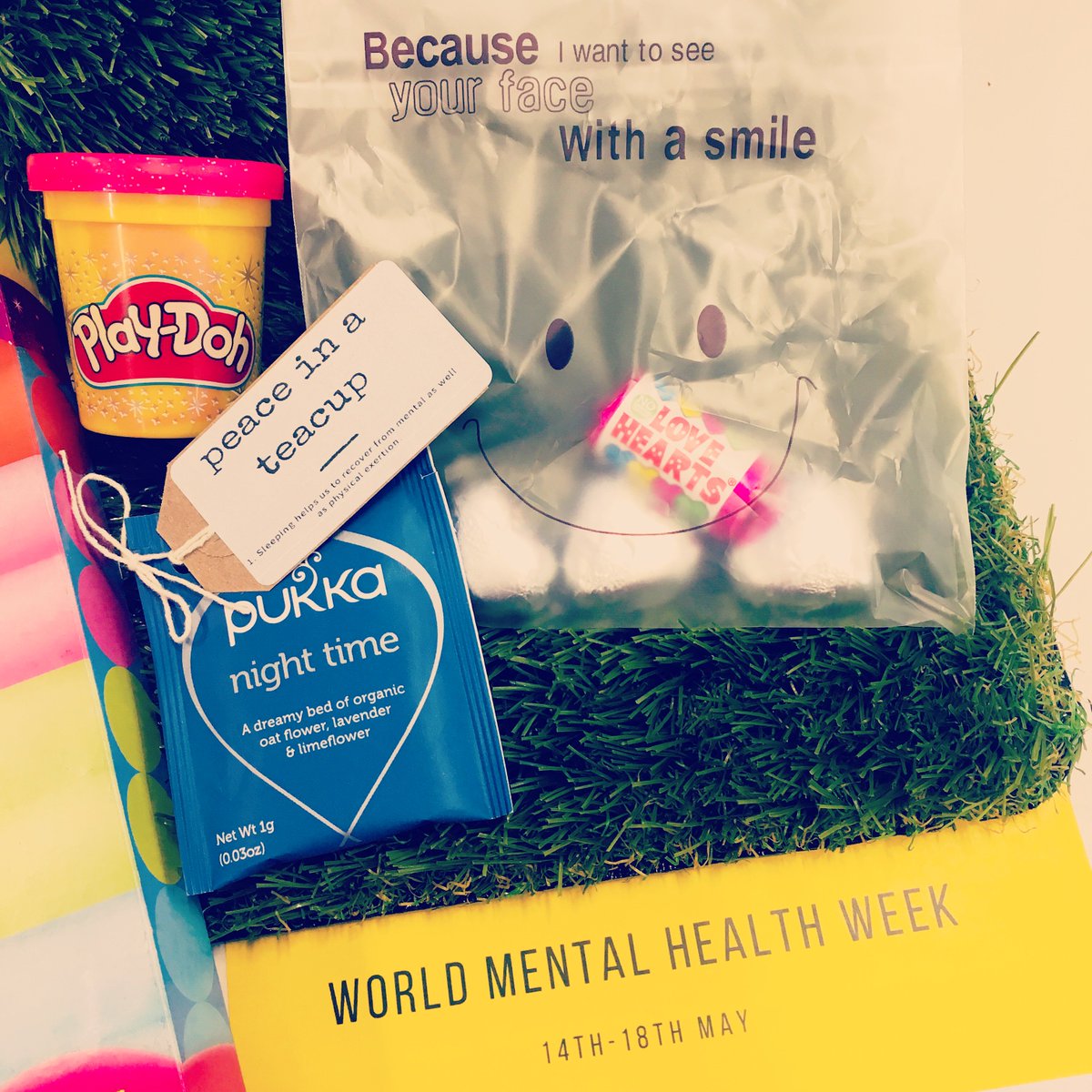 TBWALONDON's tweet photo. Ooh a desk drop of loot to kick off #WorldMentalHealthWeek and help all our Pirates on their journey to wellbeing! Stay tuned for a @PlayDoh creation  competition... #treatyoself https://t.co/WUnKKUfIam