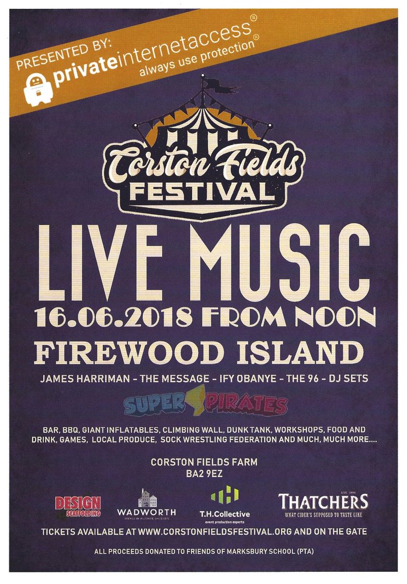 Live music, amazing food, activities for all! Early bird tickets on sale now! <a href="/bbcpointswest/">BBC Points West</a> <a href="/itvwestcountry/">ITV News West Country</a> <a href="/BBCBristol/">BBC Bristol</a> @bbcrb <a href="/BristolLive/">Bristol Live</a> <a href="/BBCGlos/">BBC Gloucestershire</a> <a href="/bbcsomerset/">BBC Somerset</a> <a href="/BBCWiltshire/">BBC Wiltshire</a> <a href="/ChewGazette/">Chew Valley Gazette</a> <a href="/AmazingMoorland/">Moorland Road</a> <a href="/SomGuardian/">Somerset Guardian</a> <a href="/TheBathMagazine/">The Bath Magazine</a> <a href="/BathLifeMag/">Bath Life</a> <a href="/thisisheart/">Heart</a> <a href="/WesternDaily/">Western Daily Press</a>