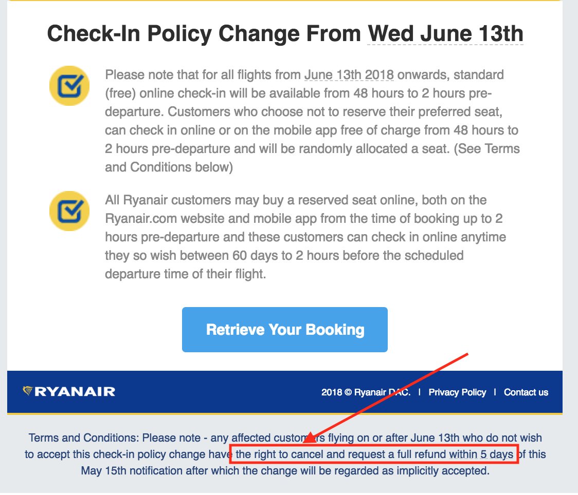 Balantič on Twitter: "Today Ryanair announced a minor change in their check-in policy, making it more inconvenient tickets without seat reservation to in. Consequently, everyone affected may object to