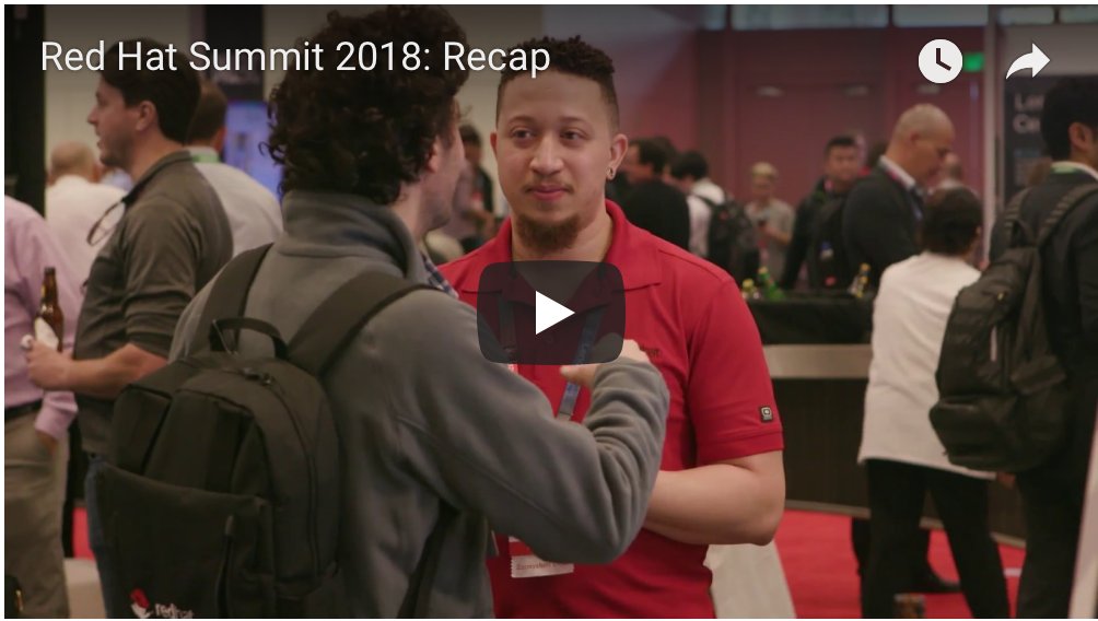 casalogic's tweet photo. Nåede du ikke Red Hat Summit 2018, eller så du heller ikke de livestreams i sidste uge?

Så fortvivl ikke, Red Hat har samlet en masse videoer på deres YouTube kanal.

https://t.co/hFjTtKF6fw https://t.co/CE8WhtgYo6