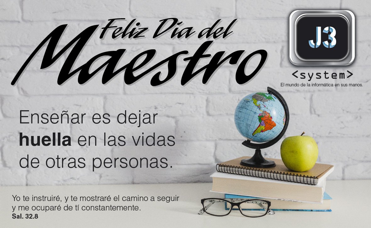 J3_SystemLtda's tweet photo. Feliz día maestros !!😊 https://t.co/xVZLczs3tQ