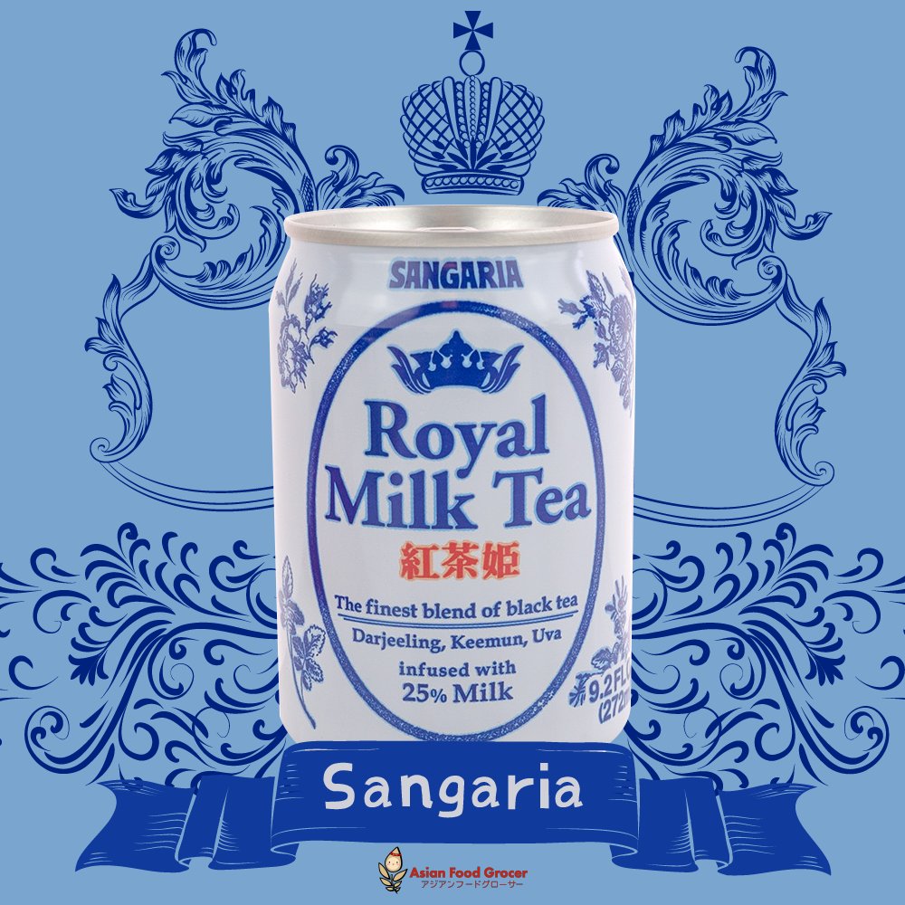 AsianFoodGrocer's tweet image. Sangraria royal milk tea is the finest blend of black tea and infused with 25% milk. The rich and creamy black tea with milk is perfectly sweet and fragrant.😆😋☺️asianfoodgrocer.com/asian-food/bev… #asianfoodgrocer #royalmilktea