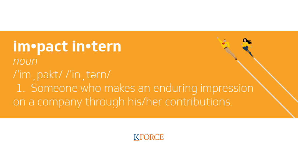 Kforce's tweet photo. Did you know that 60% of #internships turn into job offers? Check out our blog article for tips on making a big impact as a summer #intern: https://t.co/5eMj0fQo3I https://t.co/ne6RH0X6cA