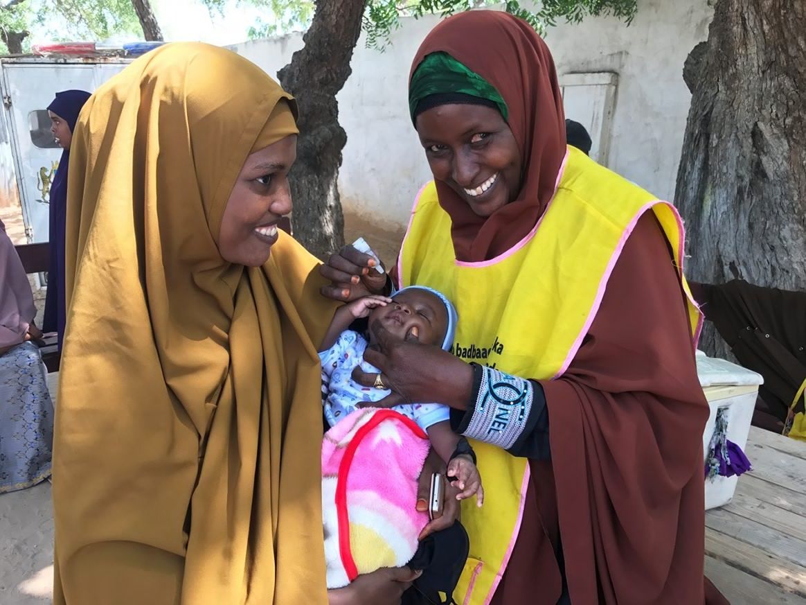 Nafundi's tweet photo. It's rare that a crisis happens so soon after a training, but as the recent vaccination of 726,000 kids in Mogadishu demonstrates, there is an extraordinary group of @OpenDataKit users defending Somalia against polio. Glad to have had the chance to help! https://t.co/zHI0fqSaj3 https://t.co/dQvwDiPuyf
