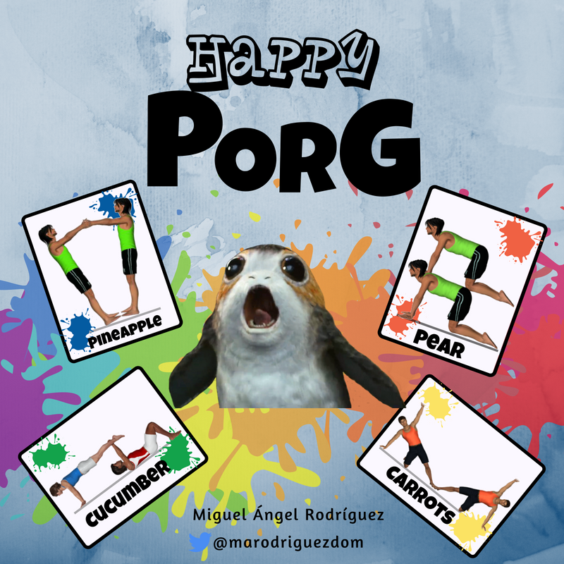 marodriguezdom's tweet photo. Os dejo el enlace para descargar "Happy Porg", una adaptación del juego de mesa Happy Salmon para trabajar la iniciación al Acrosport: https://t.co/Bp1OdPw5lM
Aaprovecho para compartir también la presentación que realicé en la #JGA18: https://t.co/OdZdVxzjP5
#EduFis #physed https://t.co/ABJERxkty8