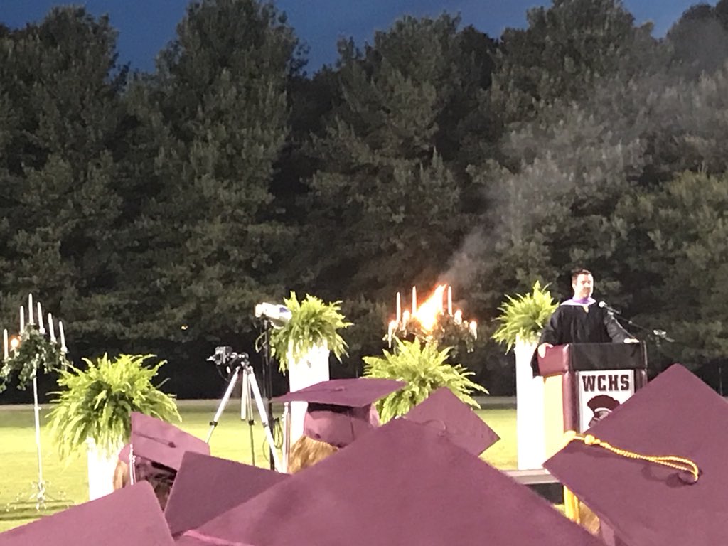 WCSDirector's tweet photo. Congratulations Class of 2018. I will never forget you, or this moment. https://t.co/ARr10CzglF