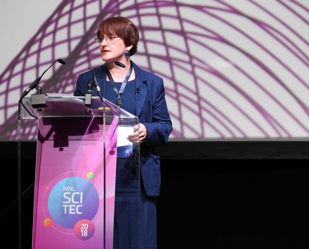 UKNNL's tweet photo. 'SMRs will be the reactor of the future - like the move from the tape player to the Walkman to the iPod' Thrilled to have Sarah Lennon from the U.S Department of Energy join us for our closing plenary #NNLSciTec18 #disruptyourthinking https://t.co/P2MiExFXwT