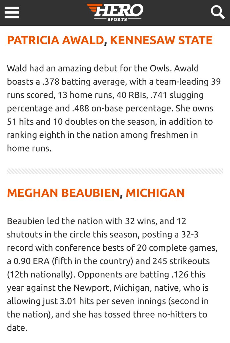 WilliamPochop's tweet photo. @HEROSportsSB @MIASKY3332 @HailStateSB @HailState @mighty_panthers @softball_orange @Jessica_tay07 @MSU_DawgPound Seriously, every player has these phenomenal stats listed, which Mia also has on a HUGE scale, yet all you list for Mia is that she’s helped her team improve? Get this straight. https://t.co/ML1pVbIPLb