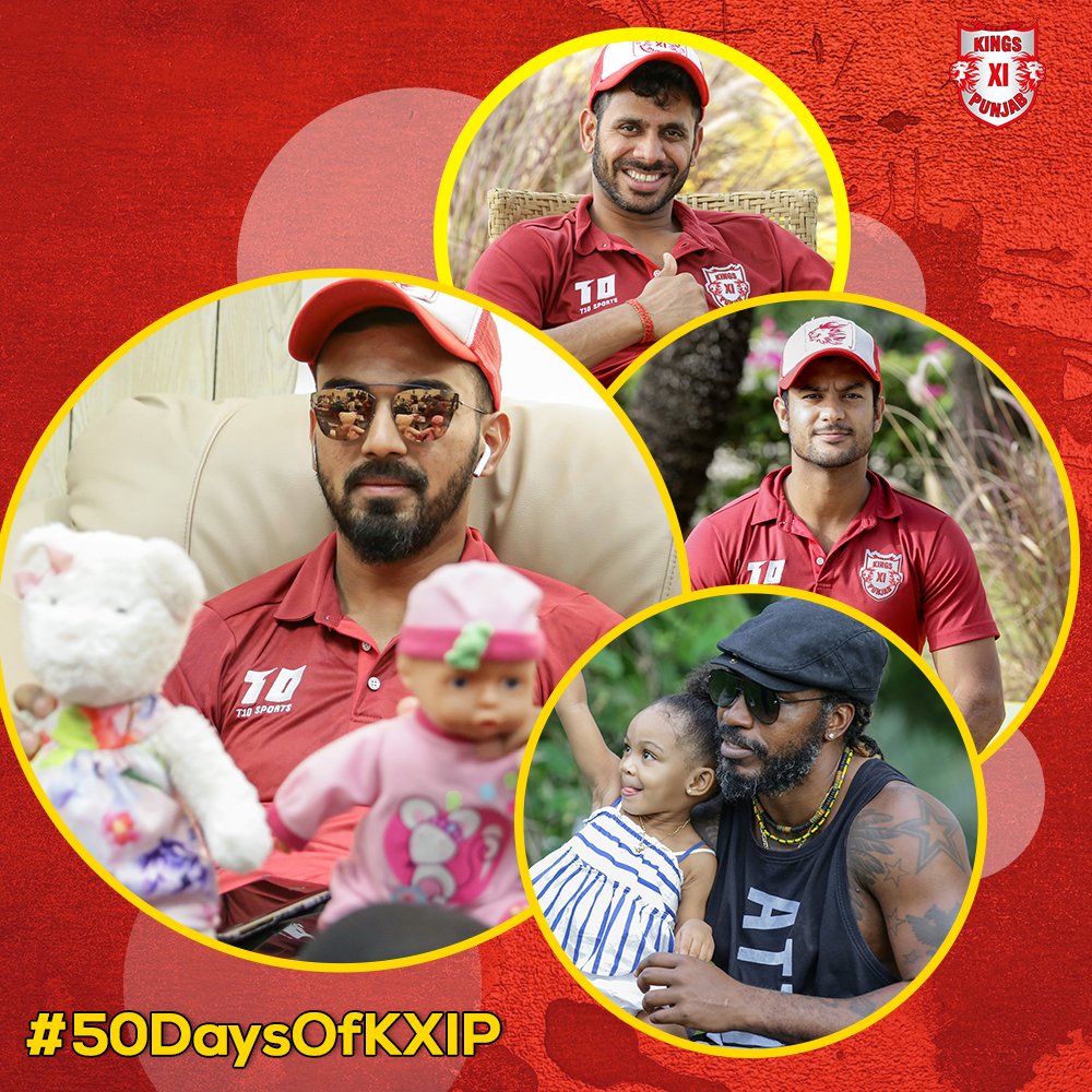 PunjabKingsIPL's tweet photo. Here are some of the happy moments from today as Kings arrive in Mumbai for the next game.
Tell us about yours using #50DaysOfKXIP
#LivePunjabiPlayPunjabi #KXIP https://t.co/fyVv8XOuuF