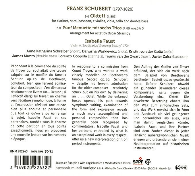 Stradivari_1704's tweet photo. 🔜 D-Day minus... 3⃣ !
for the release of Isabelle Faust's******* new 💿:
"Franz Schubert Oktett"! F-Maj D.803
#OnPeriodInstruments
🎧 (8 tracks x 40sec) -> https://t.co/HLzI00FgC4 @hm_inter @harmoniamundi @ImpSim #TeldexStudioBerlin
(*******) and friends https://t.co/cN6Z7EEAzm