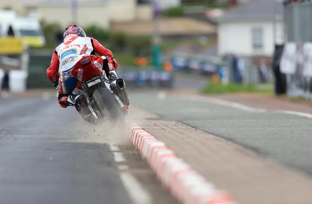 Not sure you are using enough of the road here <a href="/Lee_johnston13/">Lee Johnston</a>! #NW200